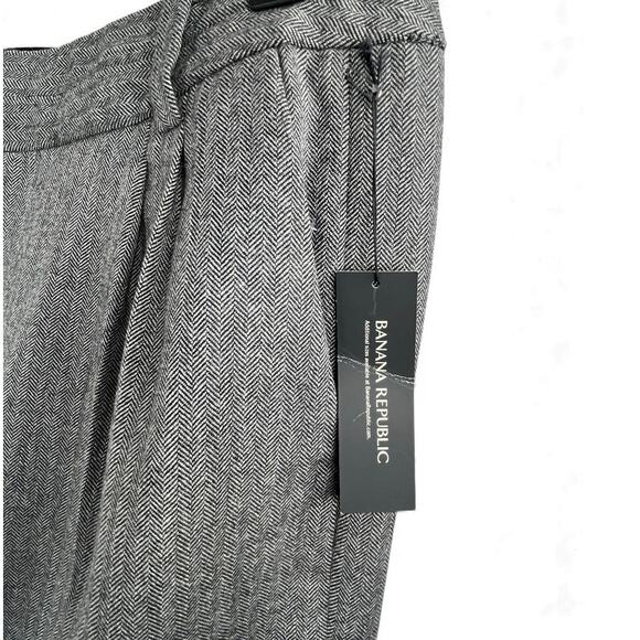 Banana Republic Martin Fit Jorts Shorts Sz 12 Gray Tweed NWT - Picture 8 of 8